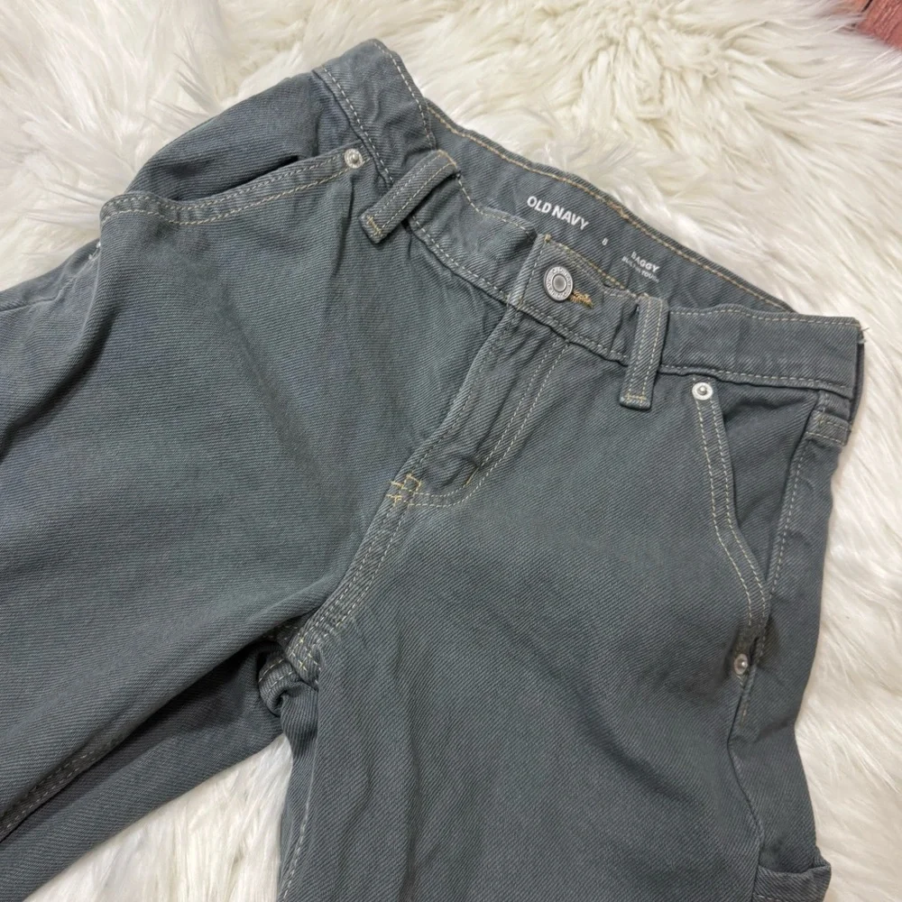 Old Navy Gray Baggy Jeans - Boys Size 8